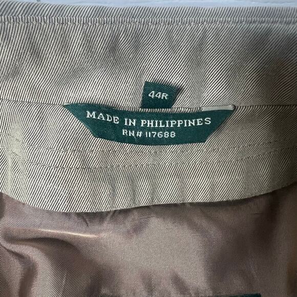 Vintage LRL Ralph Lauren Men's Tan Trench Coat Size 44R Removable Liner Overcoat - Picture 12 of 14